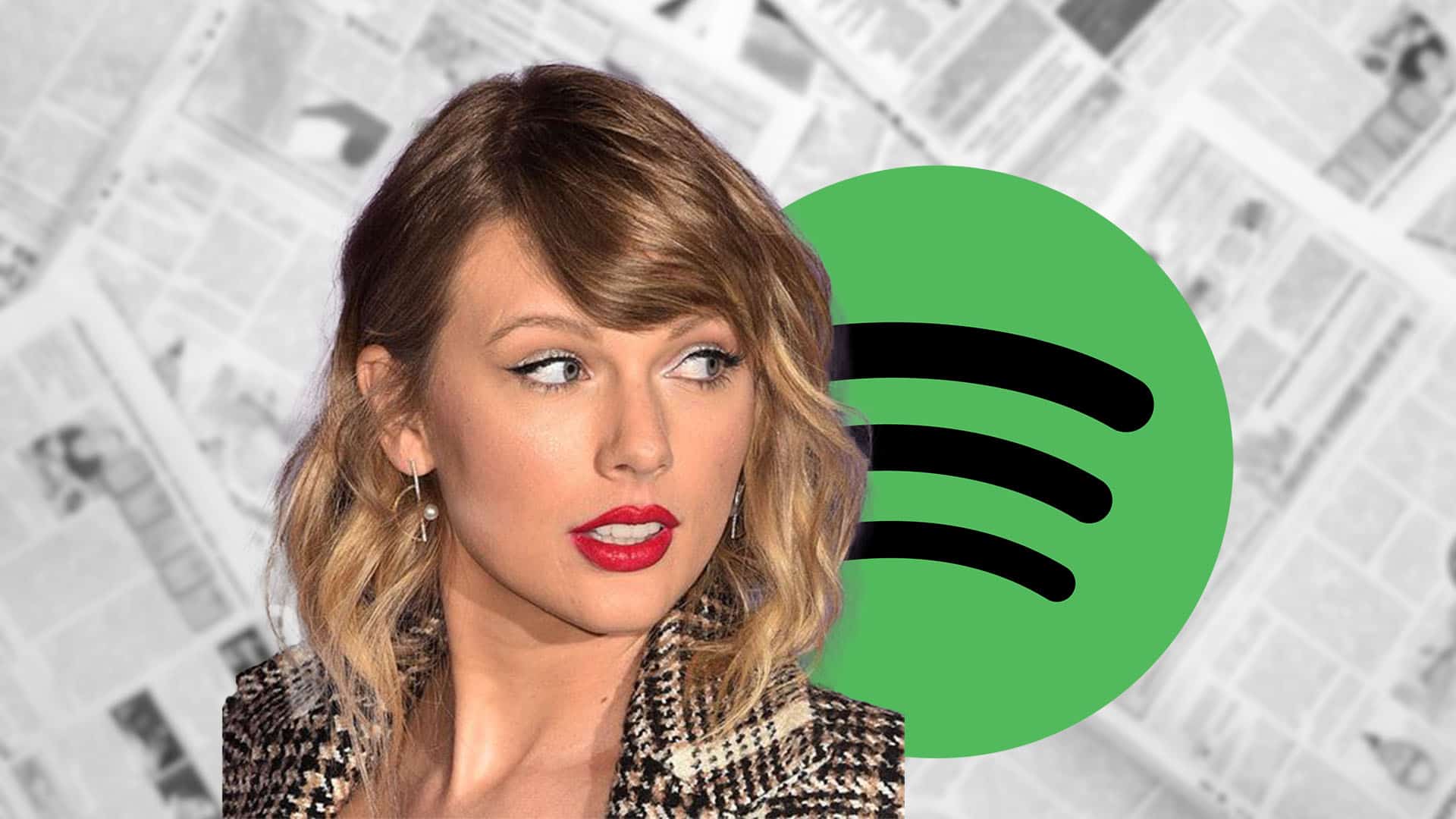 Taylor Swift and Spotify logo